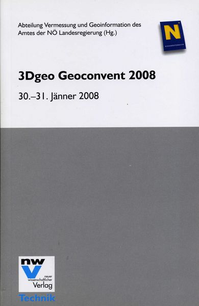 Titelbild des Buches "3Dgeo Geoconvent 2008"