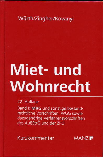 Bild: Titelbild des Buches "Miet- und Wohnrecht" (öffnet in neuem Fenster)