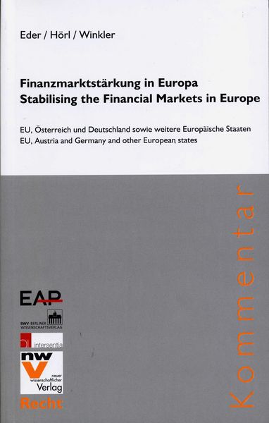 Titelbild des Buches "Finanzmarktstärkung in Europa"